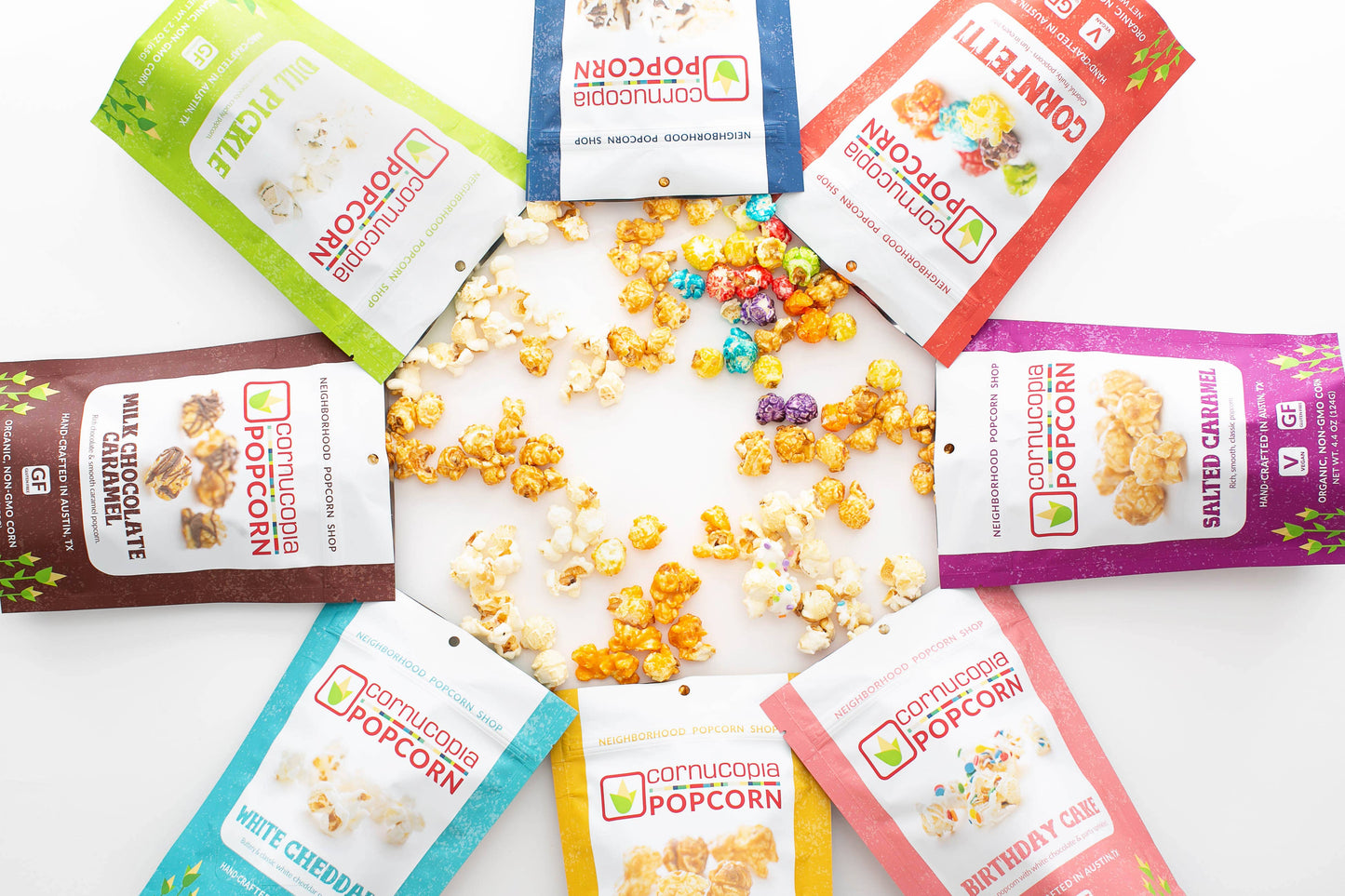 Popcorn- Seasonal: Snickerdoodle, Pumpkin, Peppermint Bark, Holiday Blend