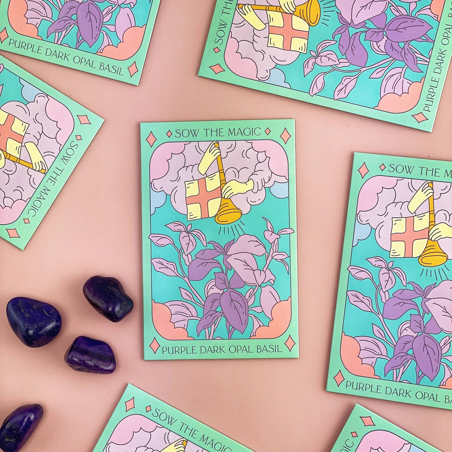 Seed Packet- Purple Dark Opal Basil Tarot Garden + Gift