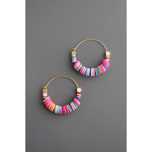 Earrings- Rainbow hoops
