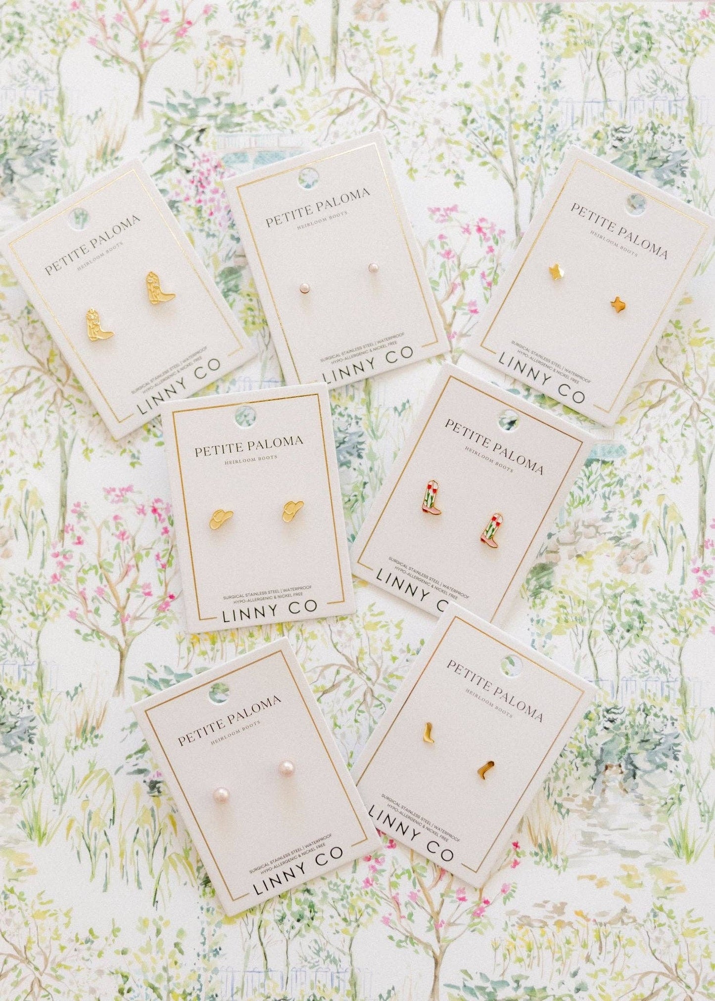 Screwback Stud Earrings - Petite Texas Gold