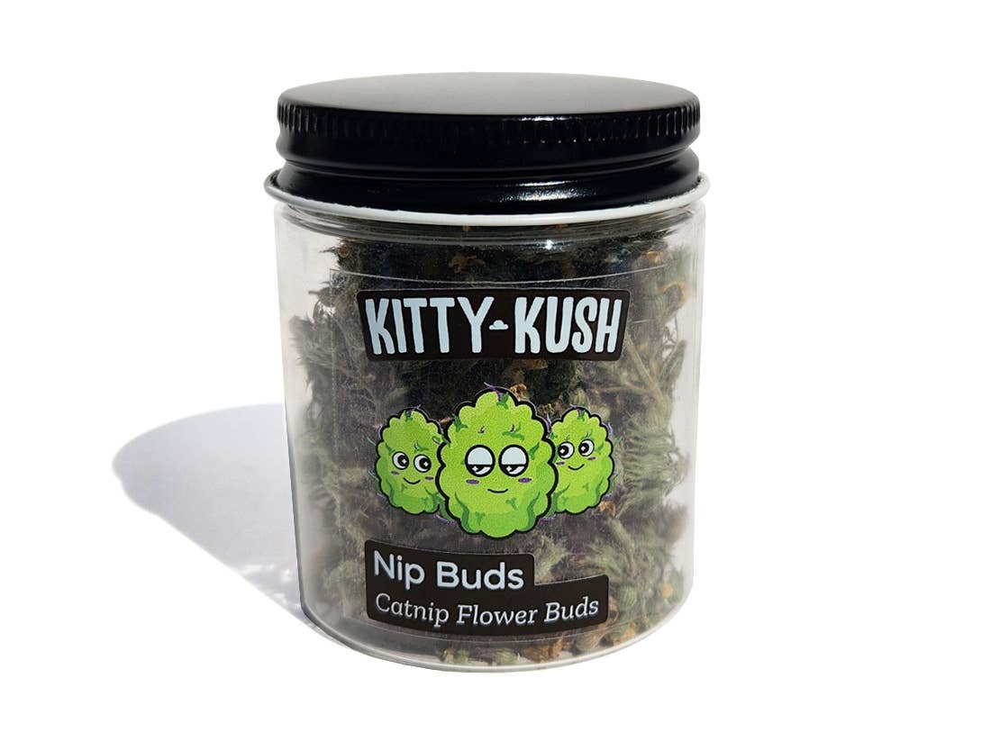 Nip Buds: Catnip Flower Buds with grinder