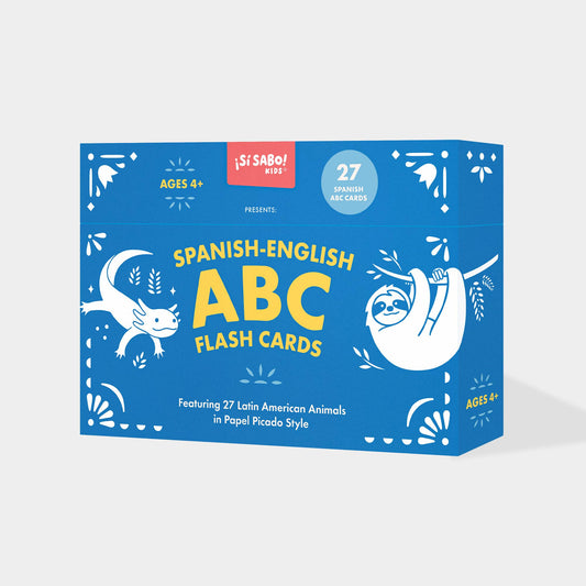 Spanish-English ABC Flash Cards: 27 Bilingual Alphabet Cards