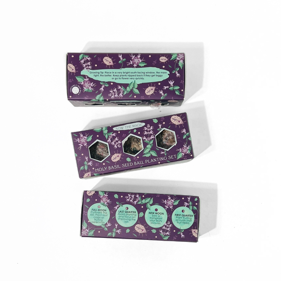 Seed Ball- Protection (Holy Basil) Mini Gift Box Set