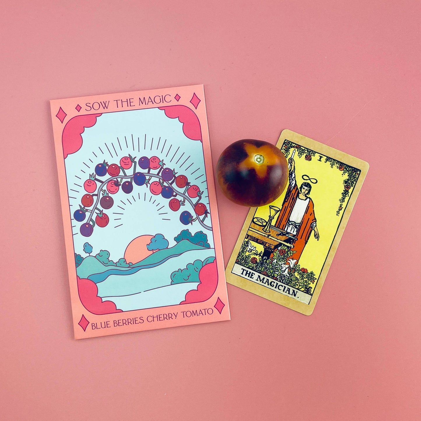 Seed Packet- Blueberries Cherry Tomato Tarot Garden + Gift
