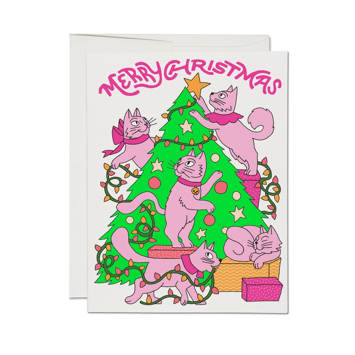 Kitty Chaos greeting card