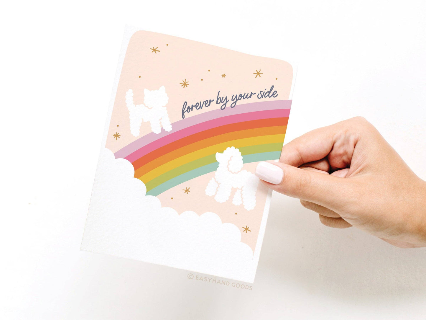 Forever By Your Side Rainbow Bridge Greeting Card