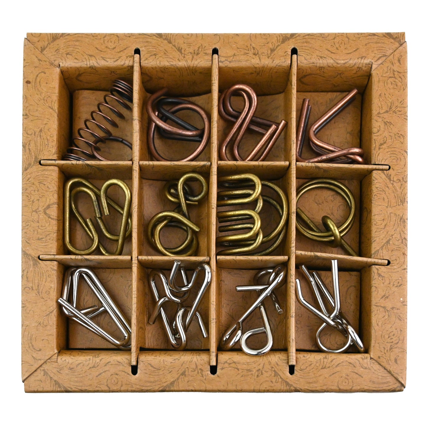 True Genius Ancient Metal 12-PC Puzzle Set