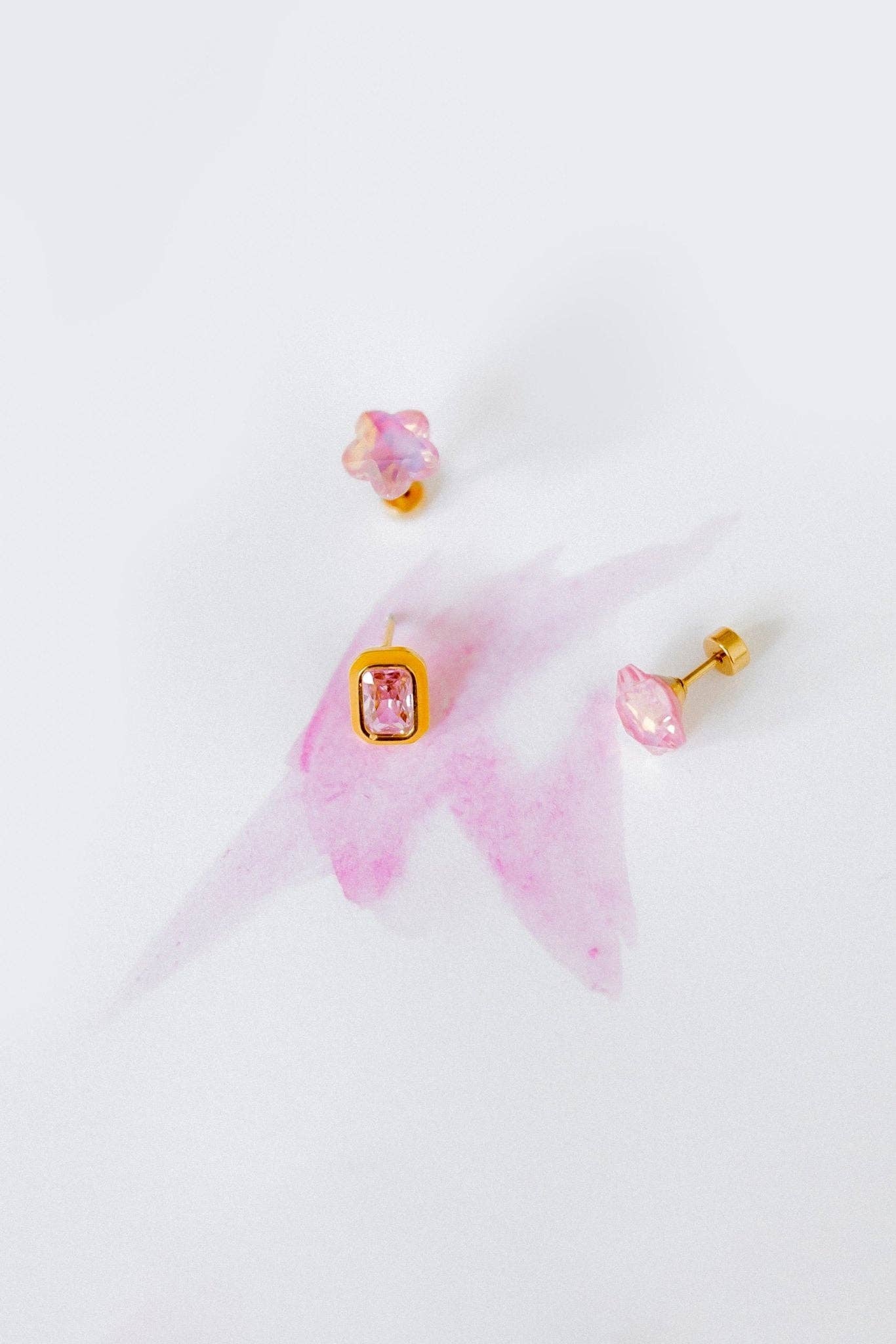 Screwback Stud Earrings - Whitney Orange Sherbet