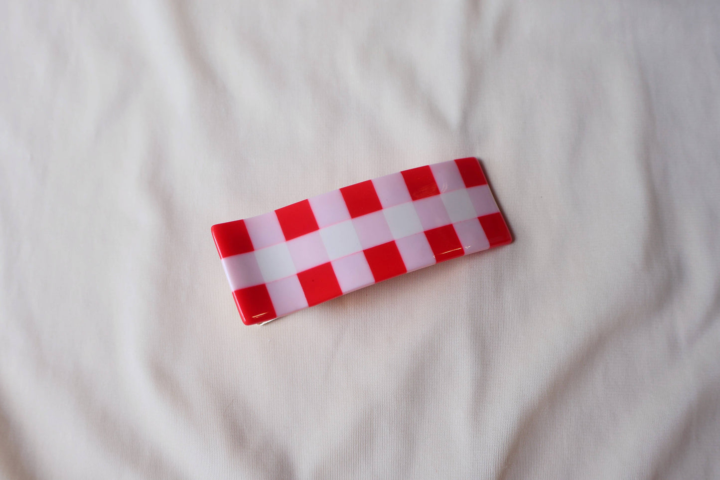 Gingham XL Alligator Clip