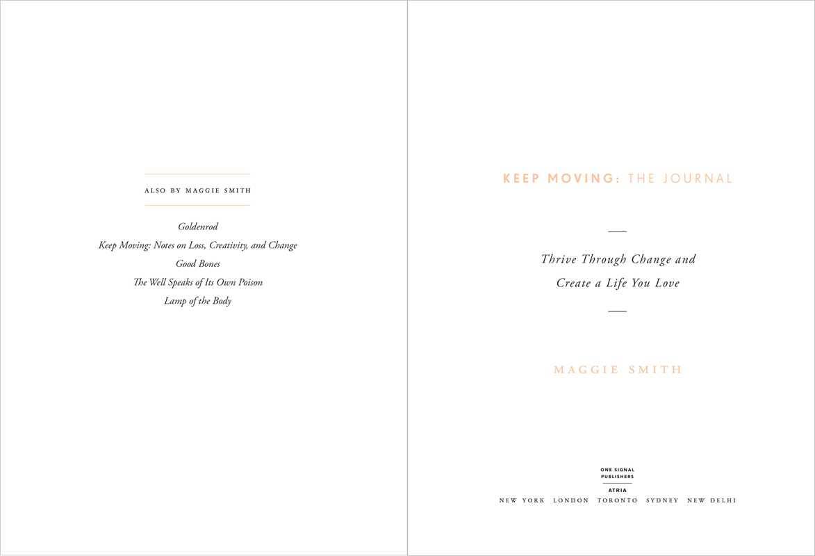 Keep Moving: The Journal by Maggie Smith