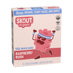 Raspberry Rush Kids Snack Bar - Skout Organic