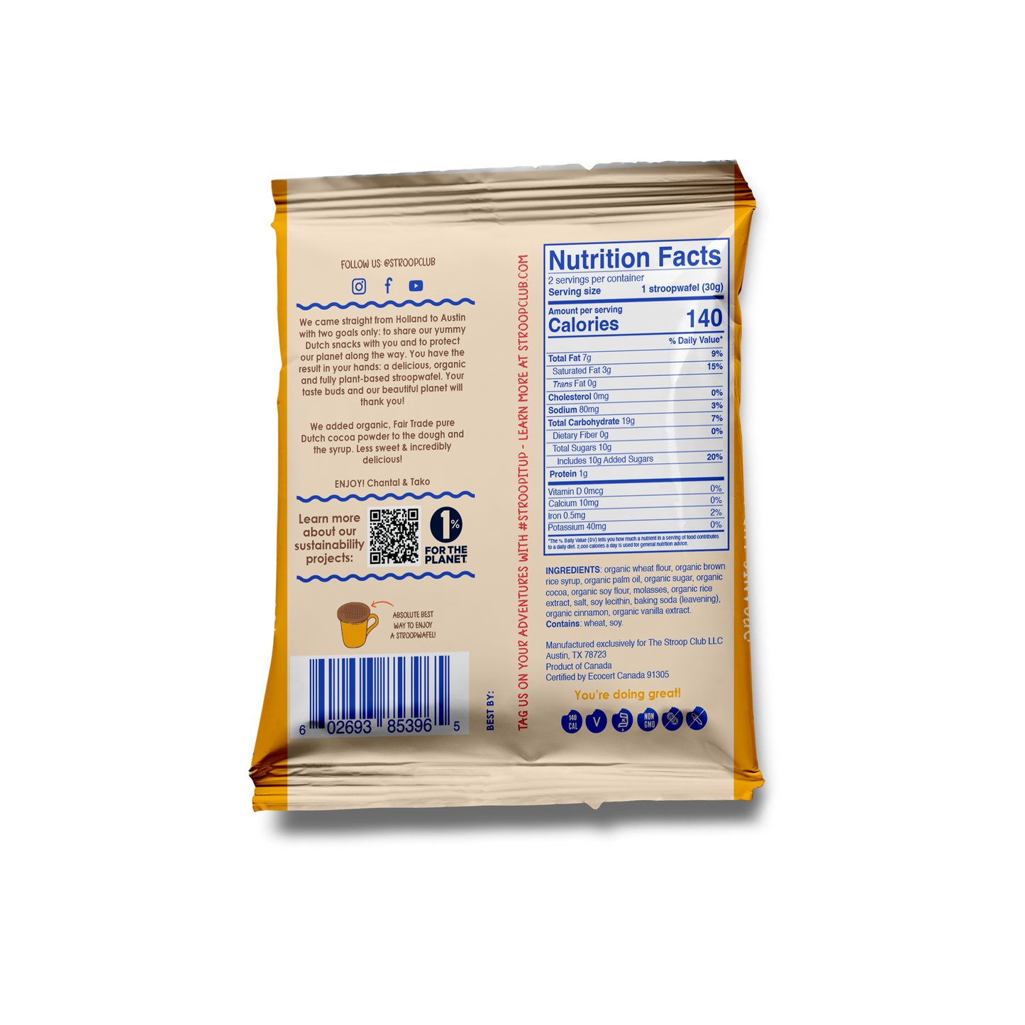 Chocolate Caramel Stroopwafel 2-pack