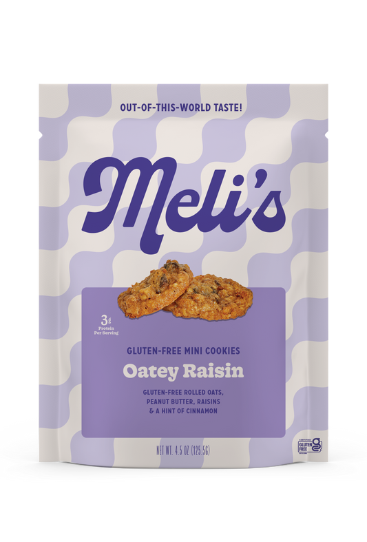 Meli's Mini Oatey Raisin Cookies