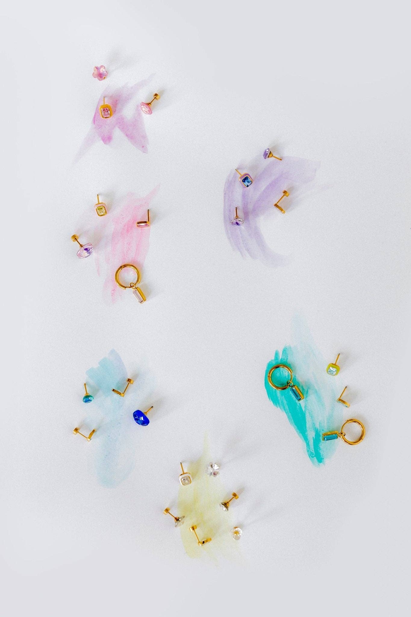 Screwback Stud Earrings - Whitney Orange Sherbet
