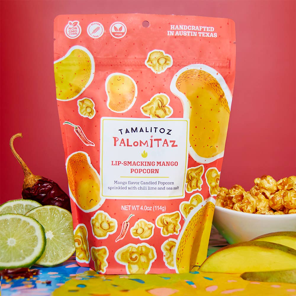 Tamalitoz Lip Smacking Mango  Palomitaz Popcorn 12CT