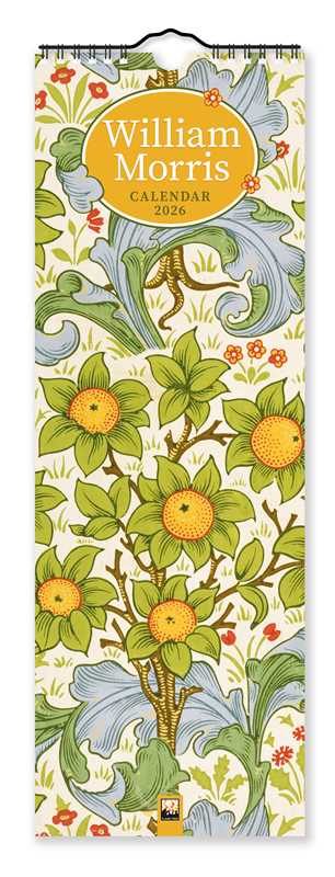 William Morris Slim Calendar 2026 (Art Calendar) by