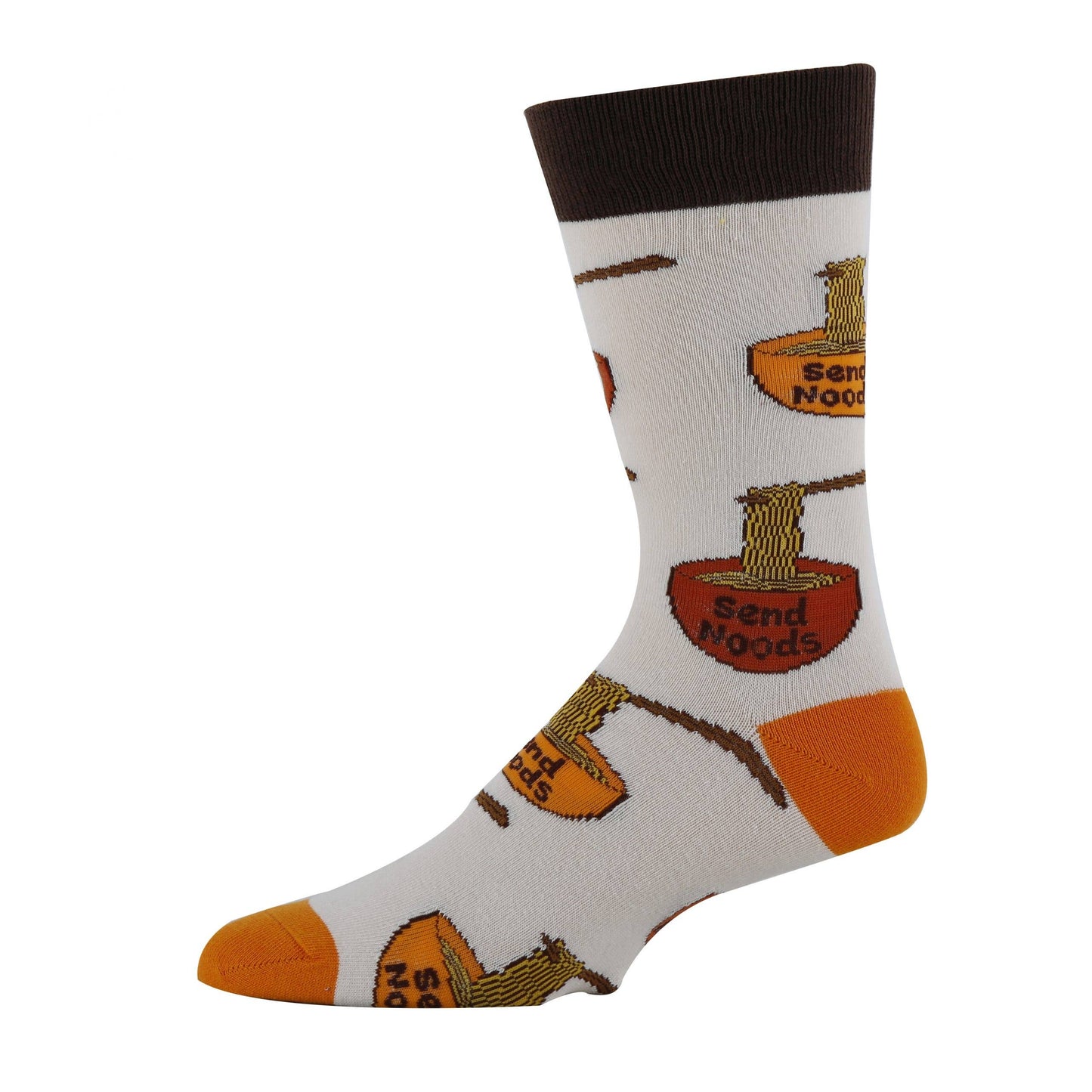 Send Noods | Men's Cotton Crew Funny Socks