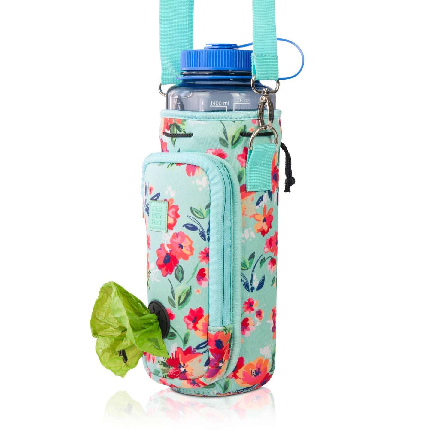 Made Easy Kit Water Bottle Carrier w/Pocket for Dog Poop Bag