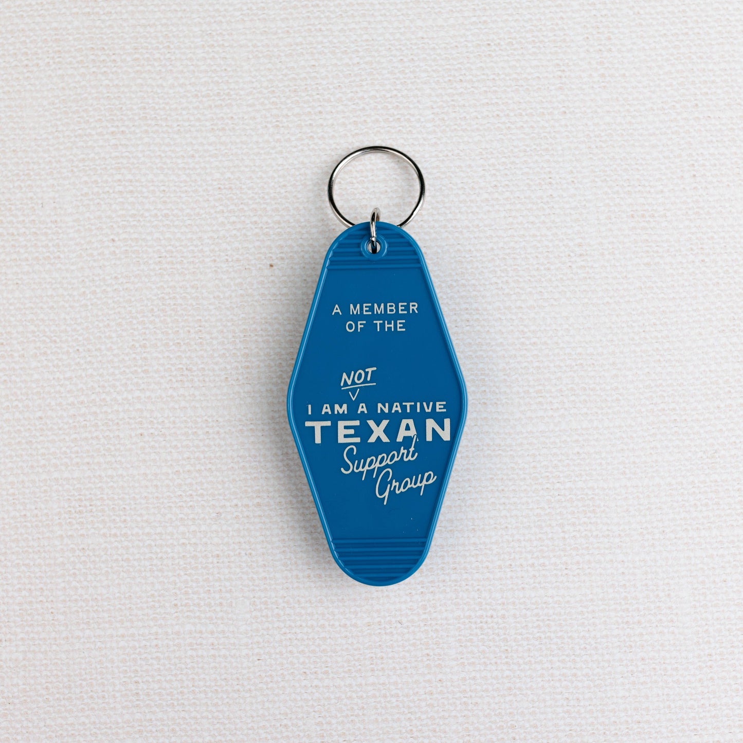 Not a Texas Native Keychain