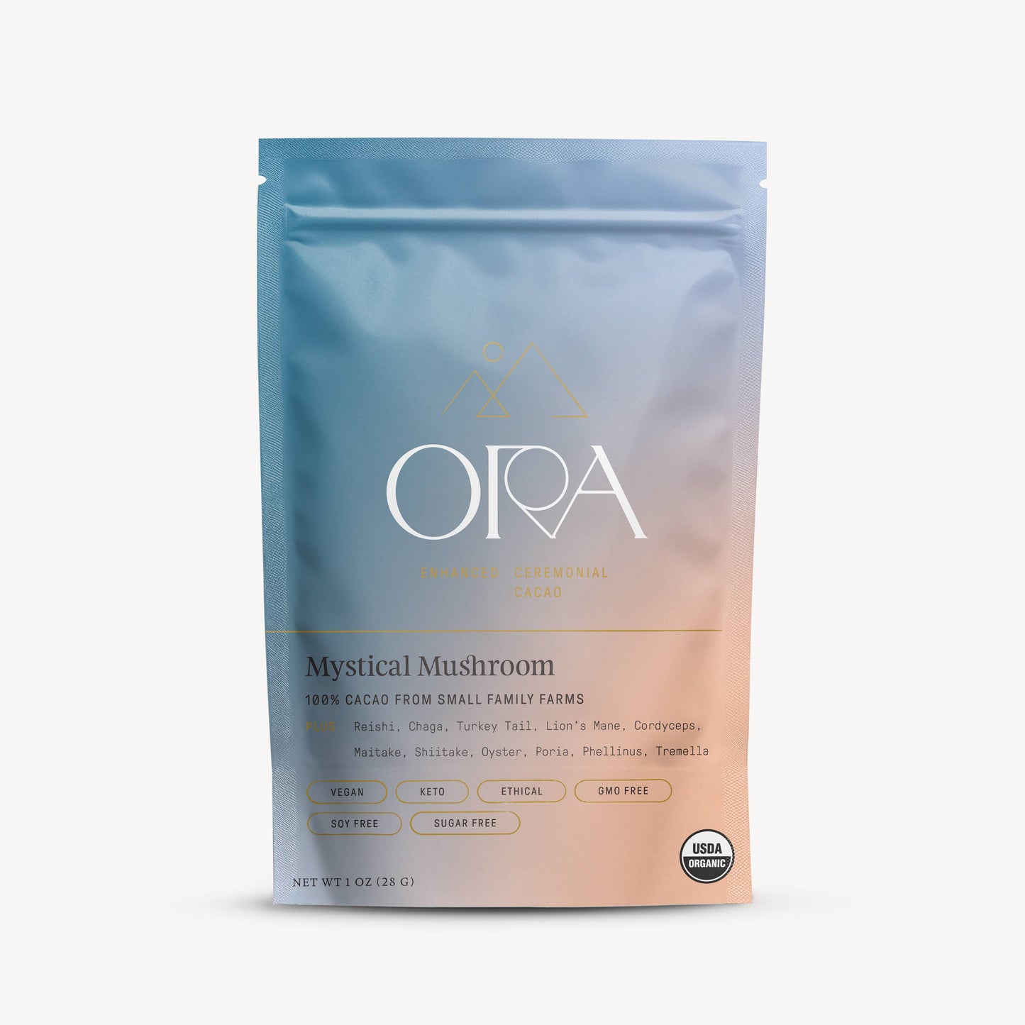 Ceremonial Cacao 1oz Sachet | Mystical Mushroom 100% Organic