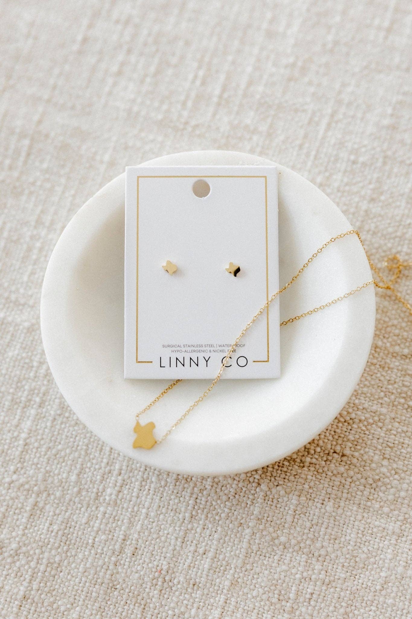 Screwback Stud Earrings - Petite Texas Gold