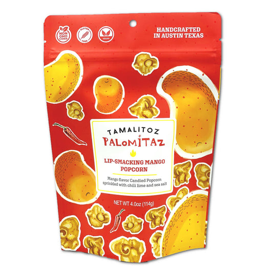 Tamalitoz Lip Smacking Mango  Palomitaz Popcorn 12CT