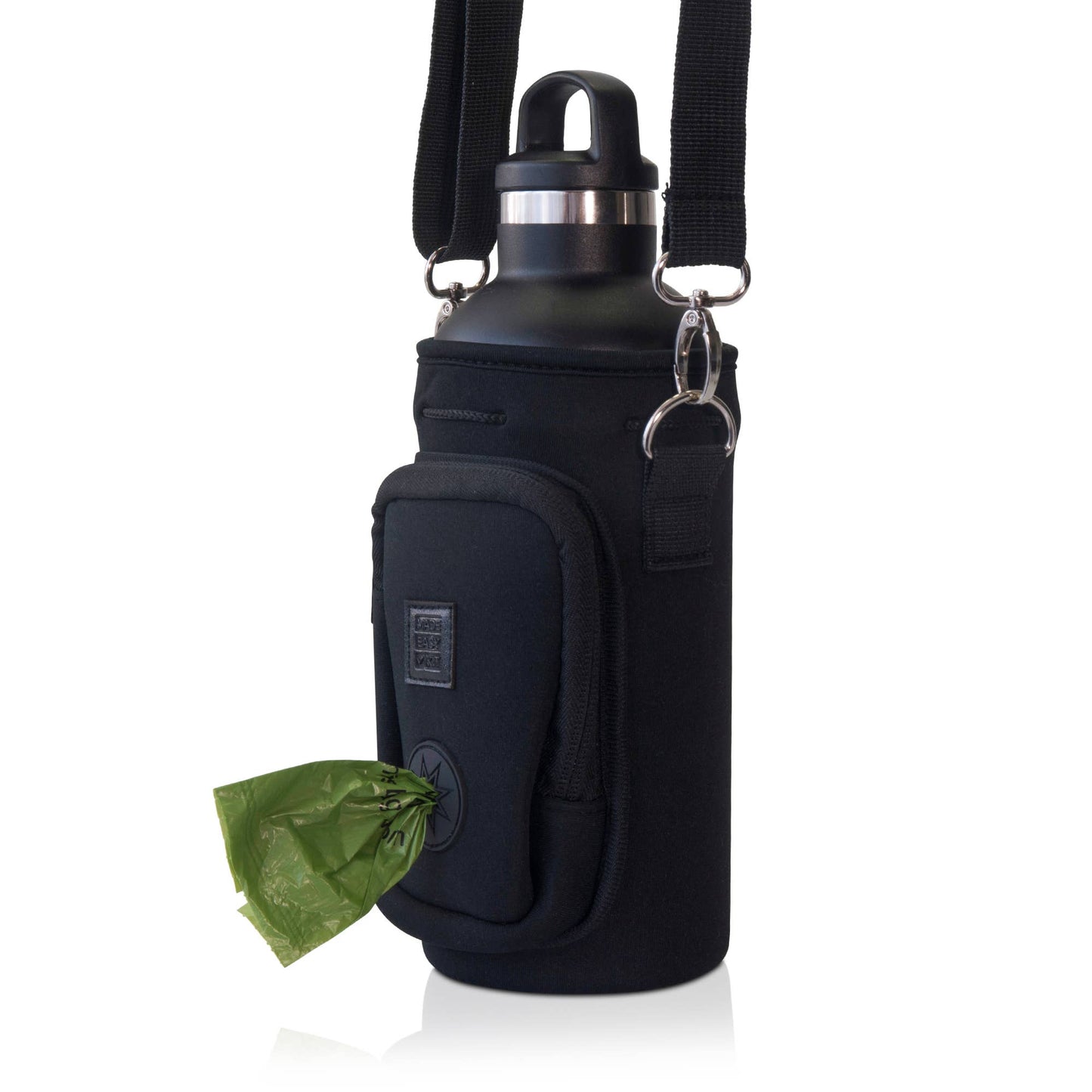 Made Easy Kit Water Bottle Carrier w/Pocket for Dog Poop Bag