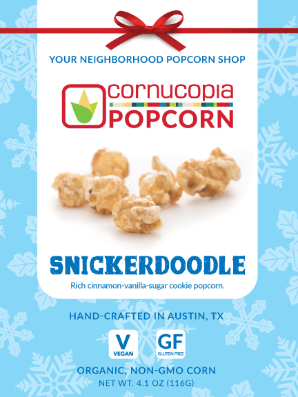 Popcorn- Seasonal: Snickerdoodle, Pumpkin, Peppermint Bark, Holiday Blend