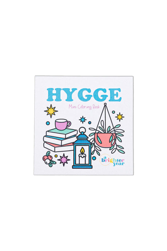 Hygge Mini Coloring Book - Cozy Bookish Themed Coloring Book