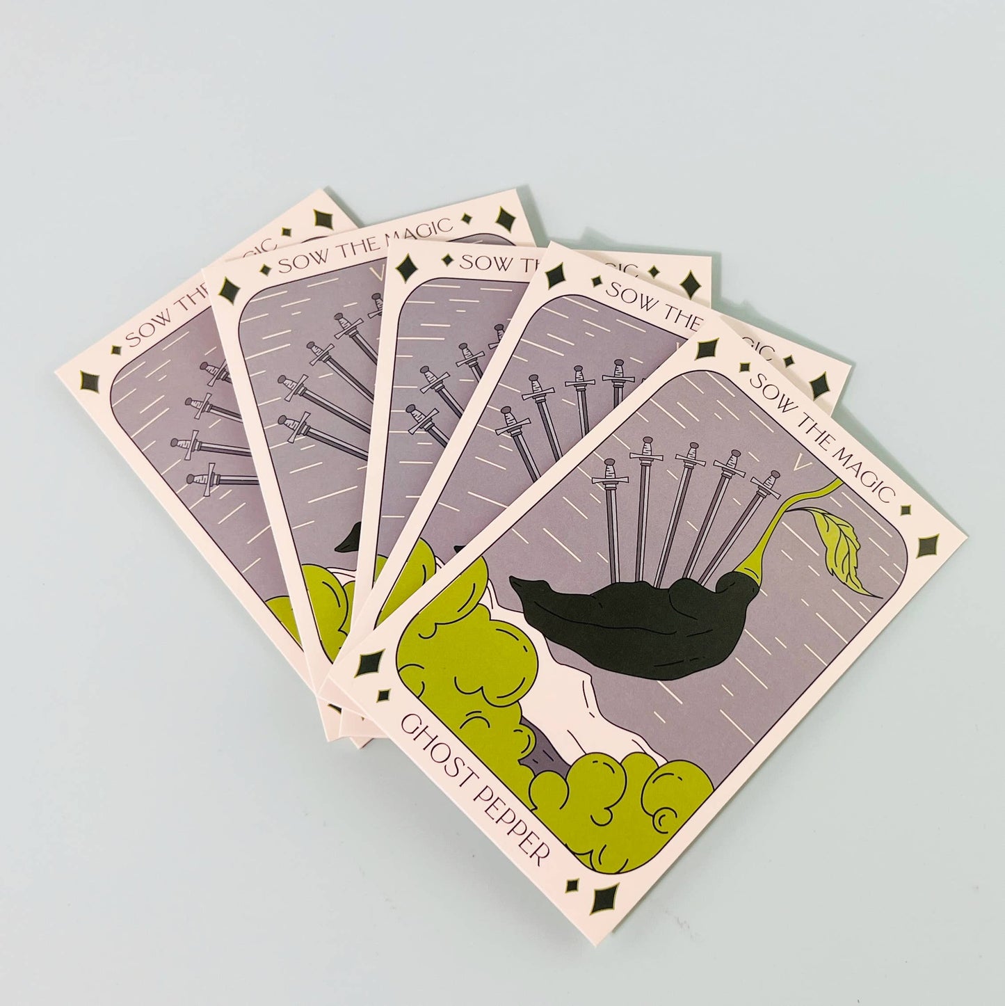 Ghost Pepper Tarot Garden + Gift Seed Packet