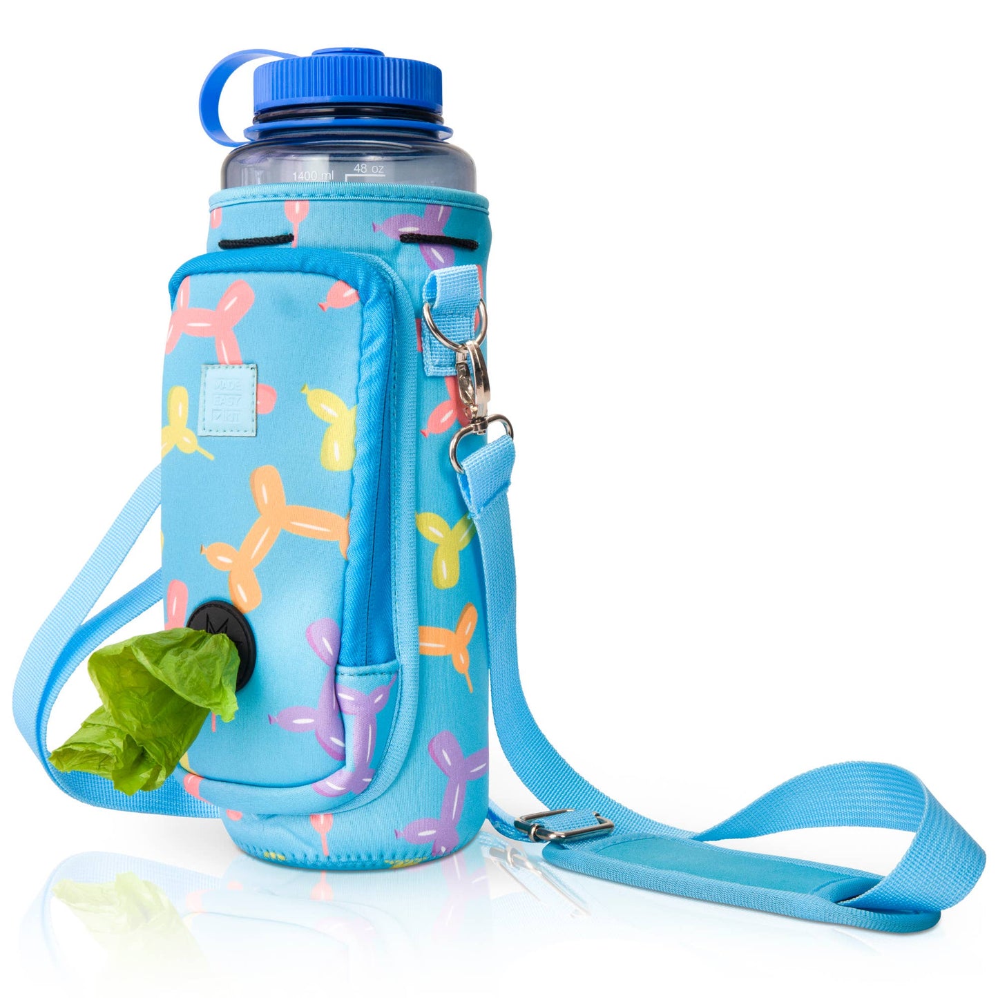 Made Easy Kit Water Bottle Carrier w/Pocket for Dog Poop Bag