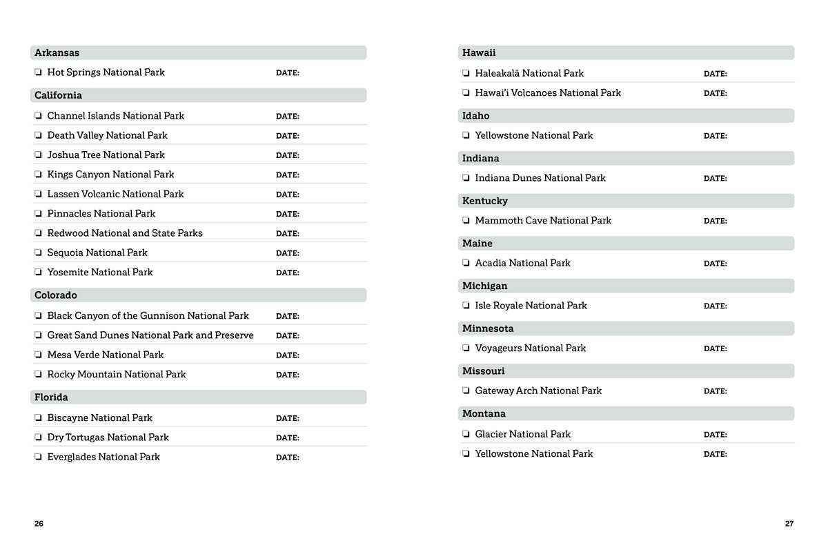 National Parks Journal by Stefanie Payne