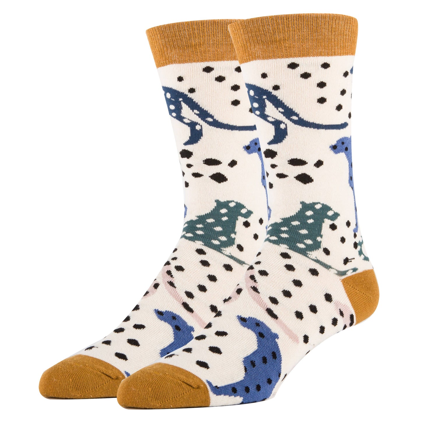 Cheetah Charm | Men's Premium Cotton Crew Socks