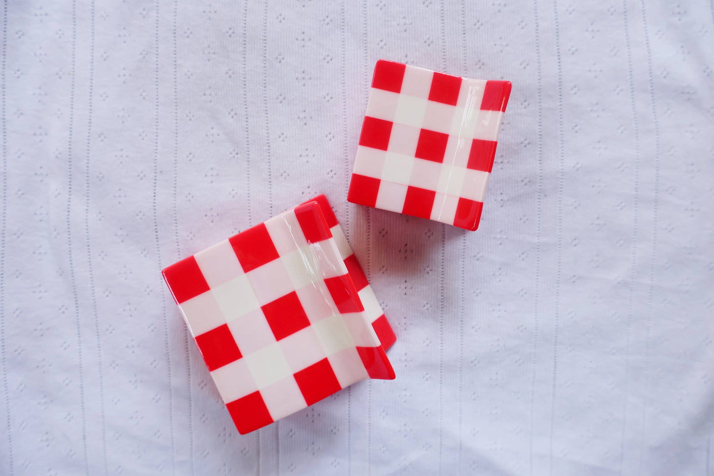 Gingham Claw Clip