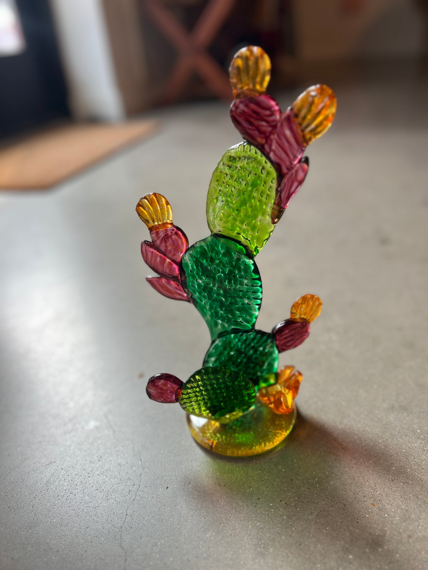 Sculpture- Prickly Pear CACTUS, freestanding