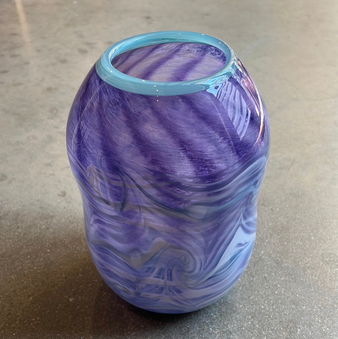 Vase- One of a Kind-Purple Soft Cylinder