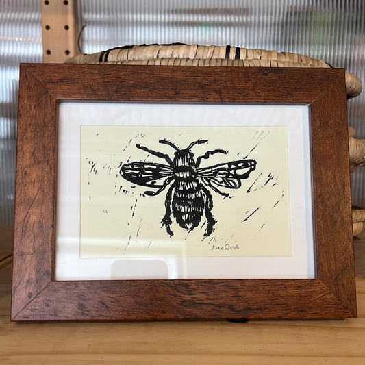 Framed Block Print - Bee