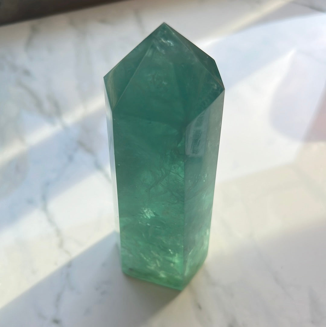 Green Fluorite Tower