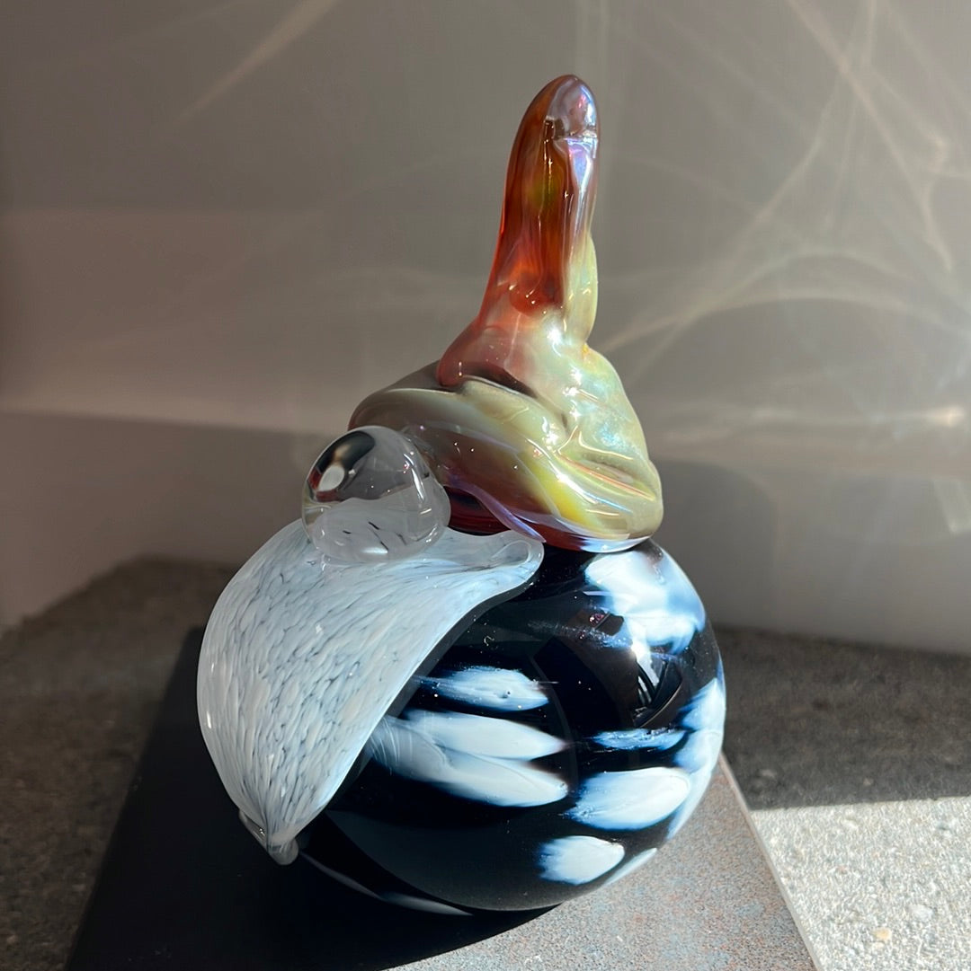 Sculpture, glass- GNOMES
