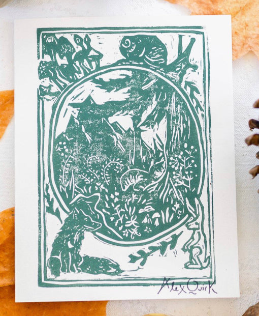 Cards - Block Prints by Works of a Quirk