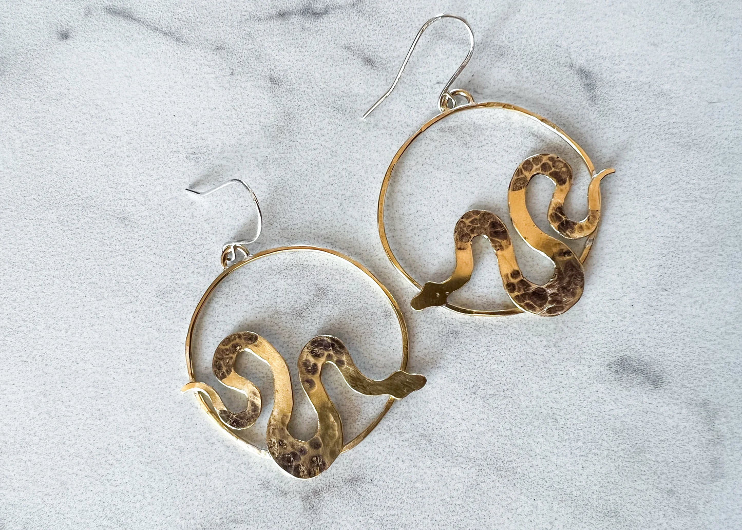 Mini Snake Hoop Earrings