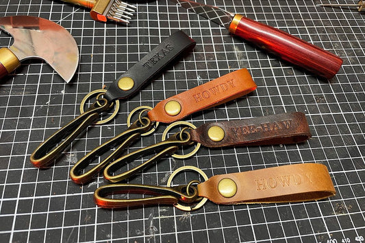 Leather Key Chain Belt Clip - 1