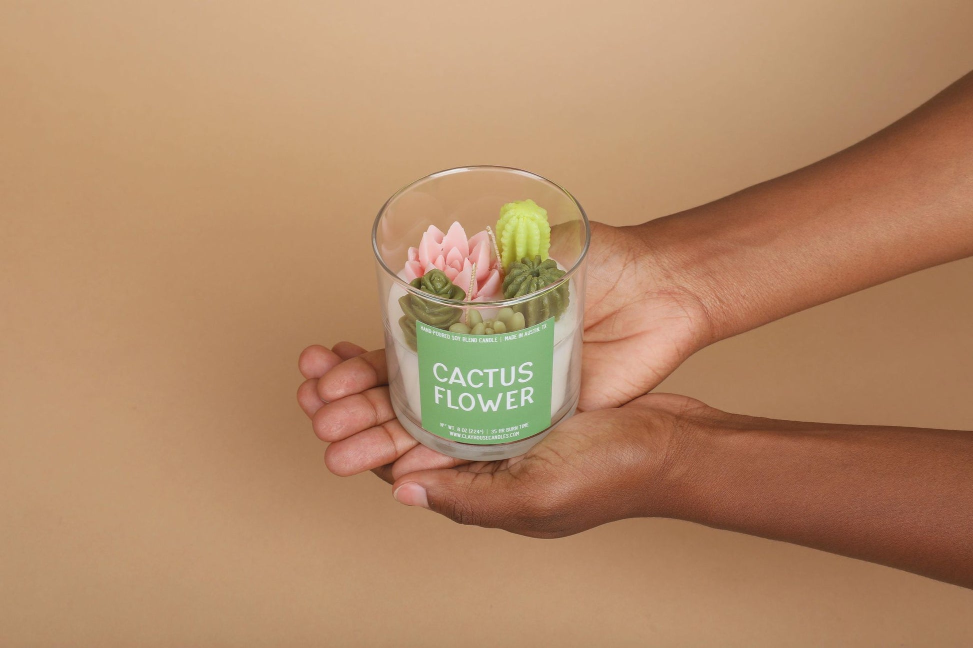 Cactus Flower Candle - 1