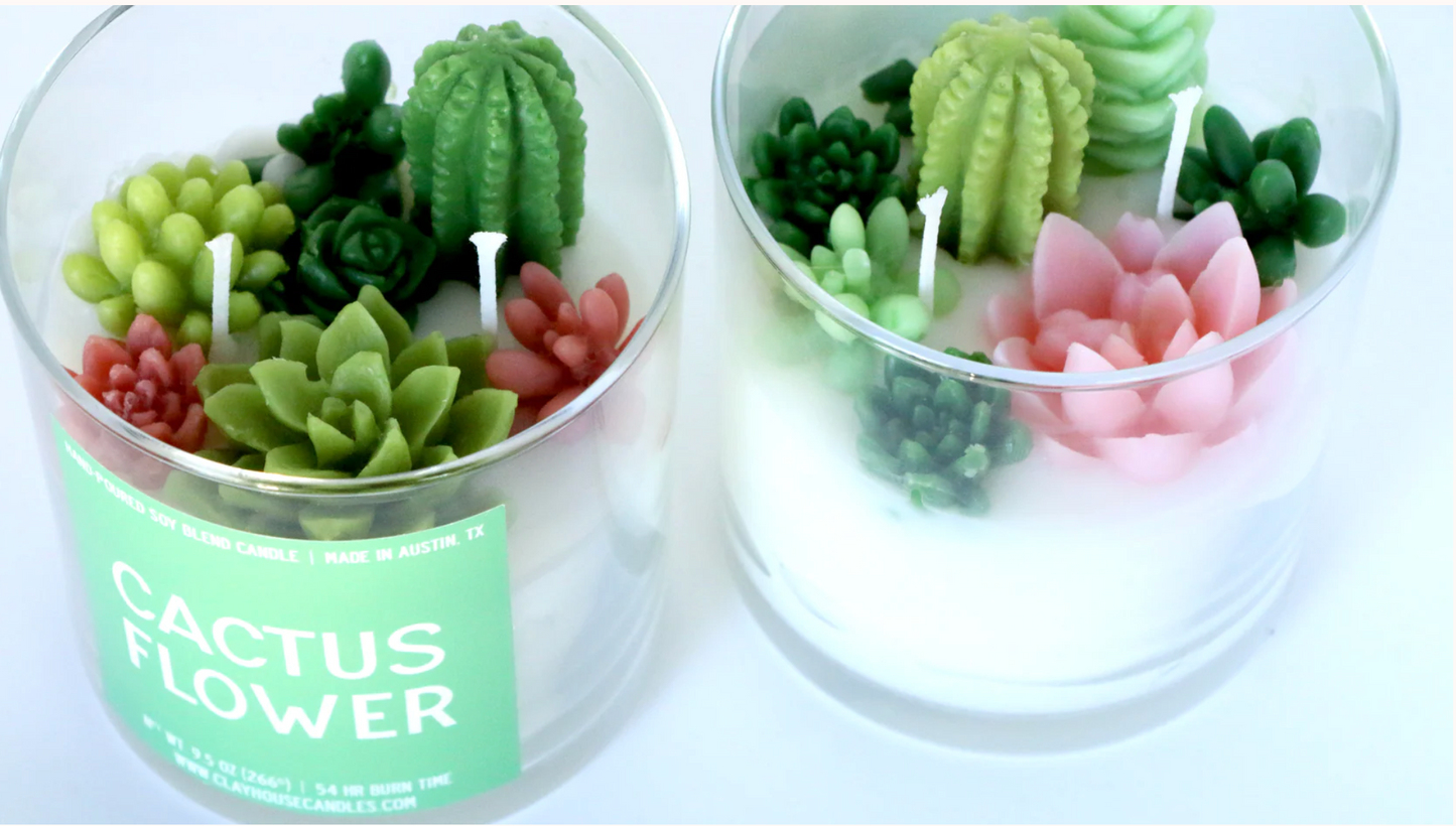 Cactus Flower Candle - 4